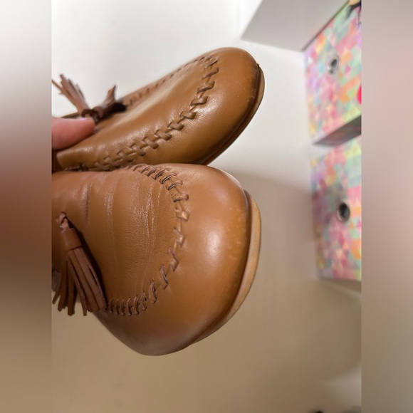 Fit Flop Allegro Tassel Leather Loafers Shoes in Brown - Picture 2 of 6